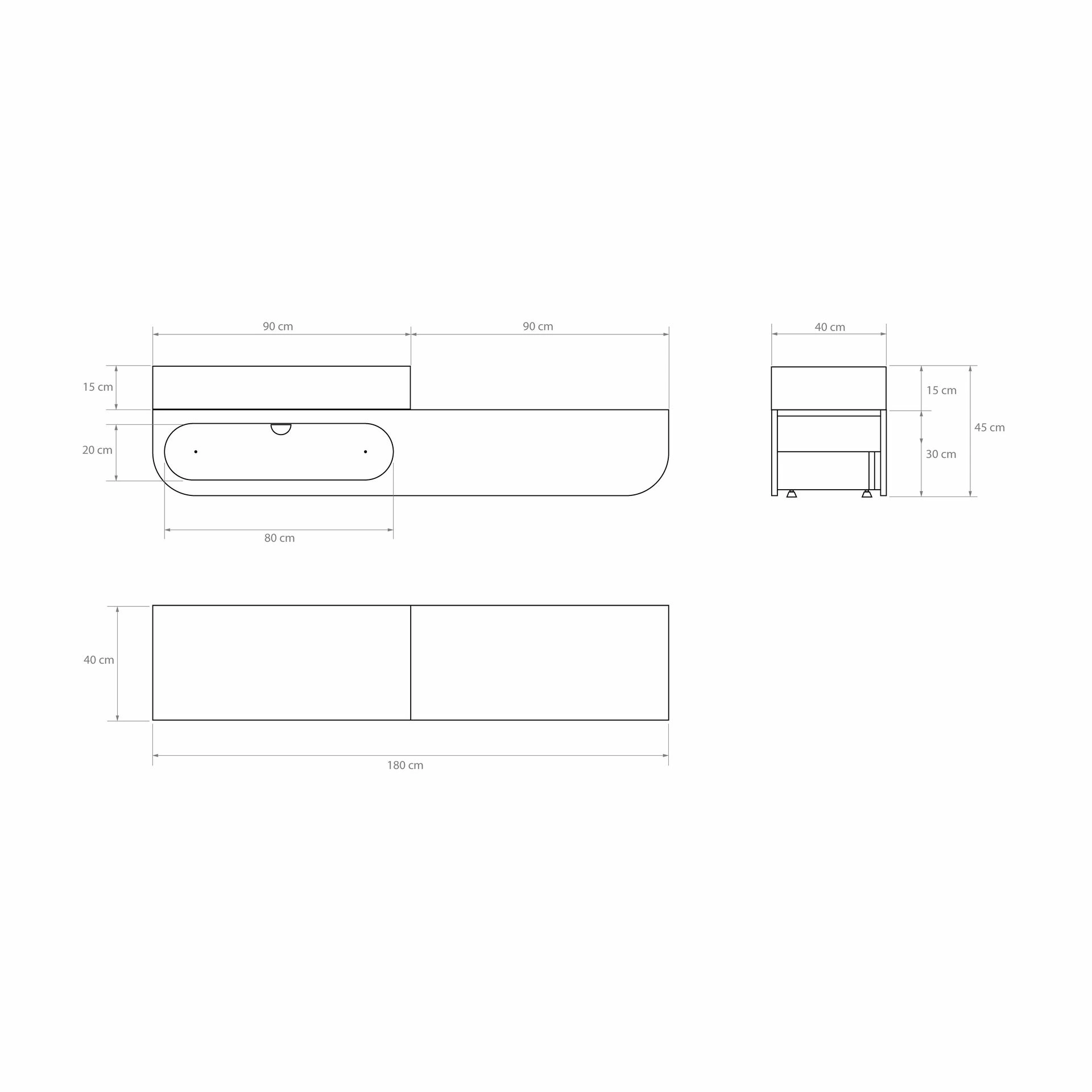 Ikon Bank L mit Polster – Bild 4