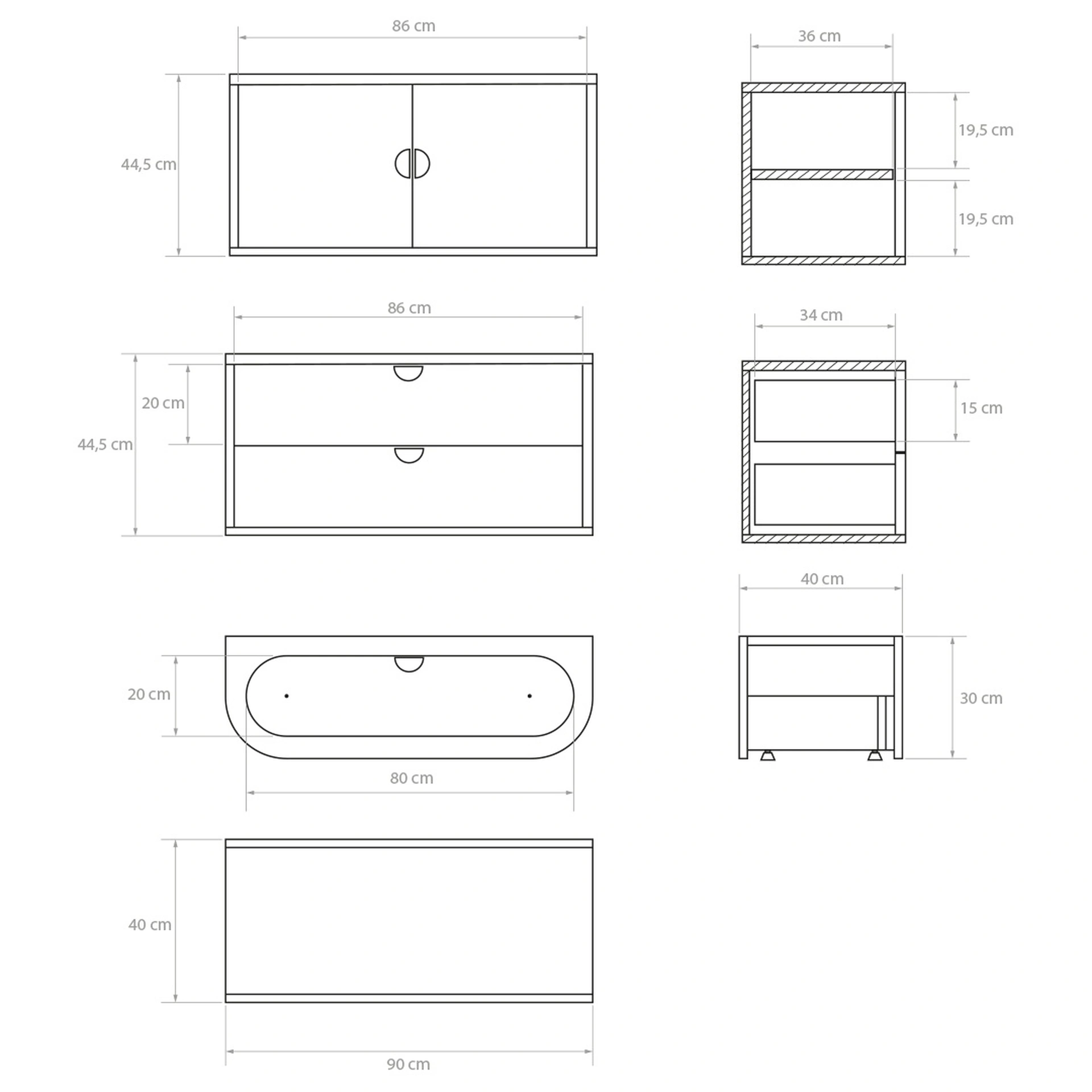Ikon Modulare Kommode 2M – Bild 3