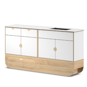 Ikon Hygienemodul L mit Edelstahlwaschbecken